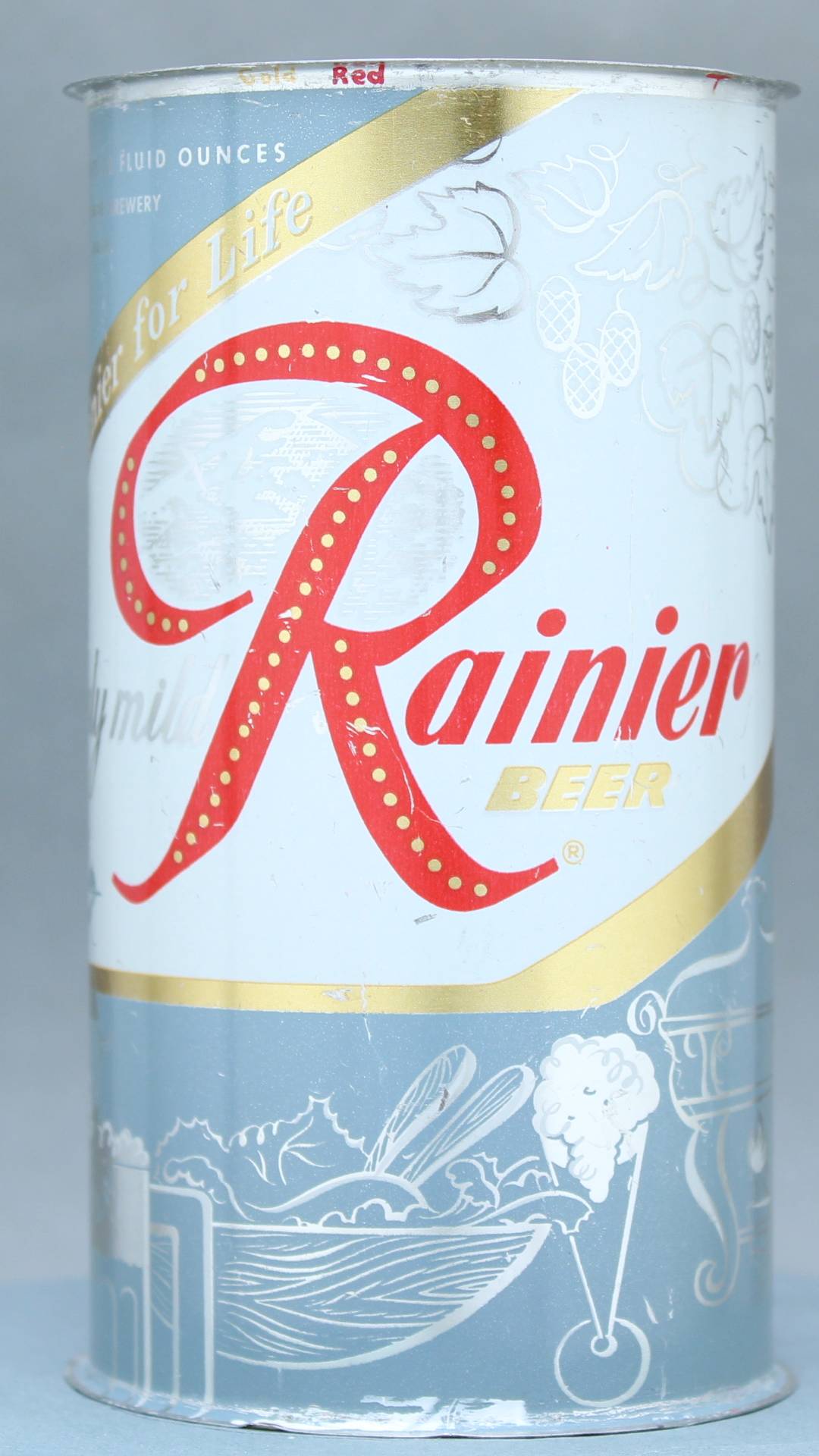 Rainier Beer Flat Top Can