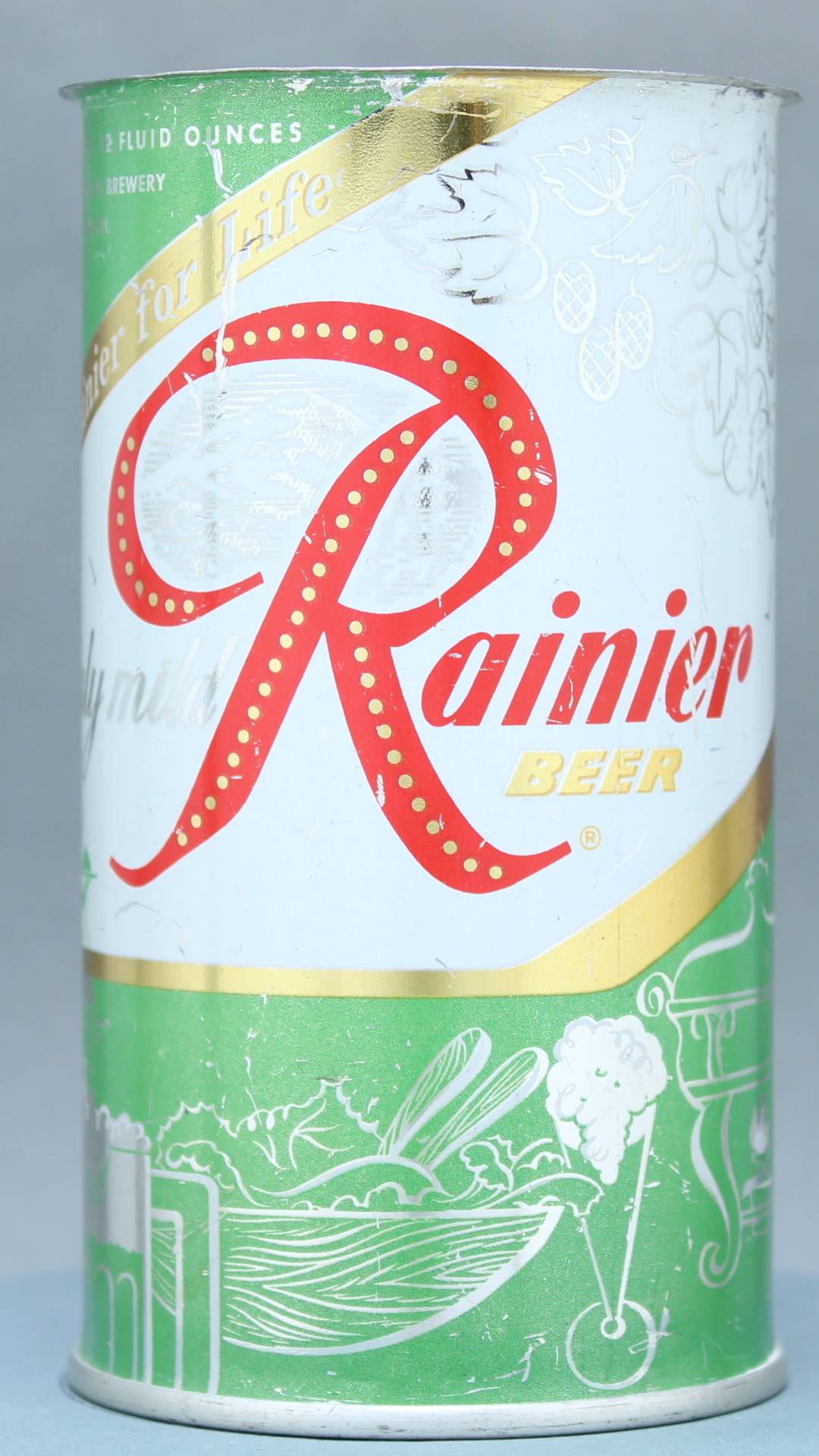 Rainier Beer Flat Top Can