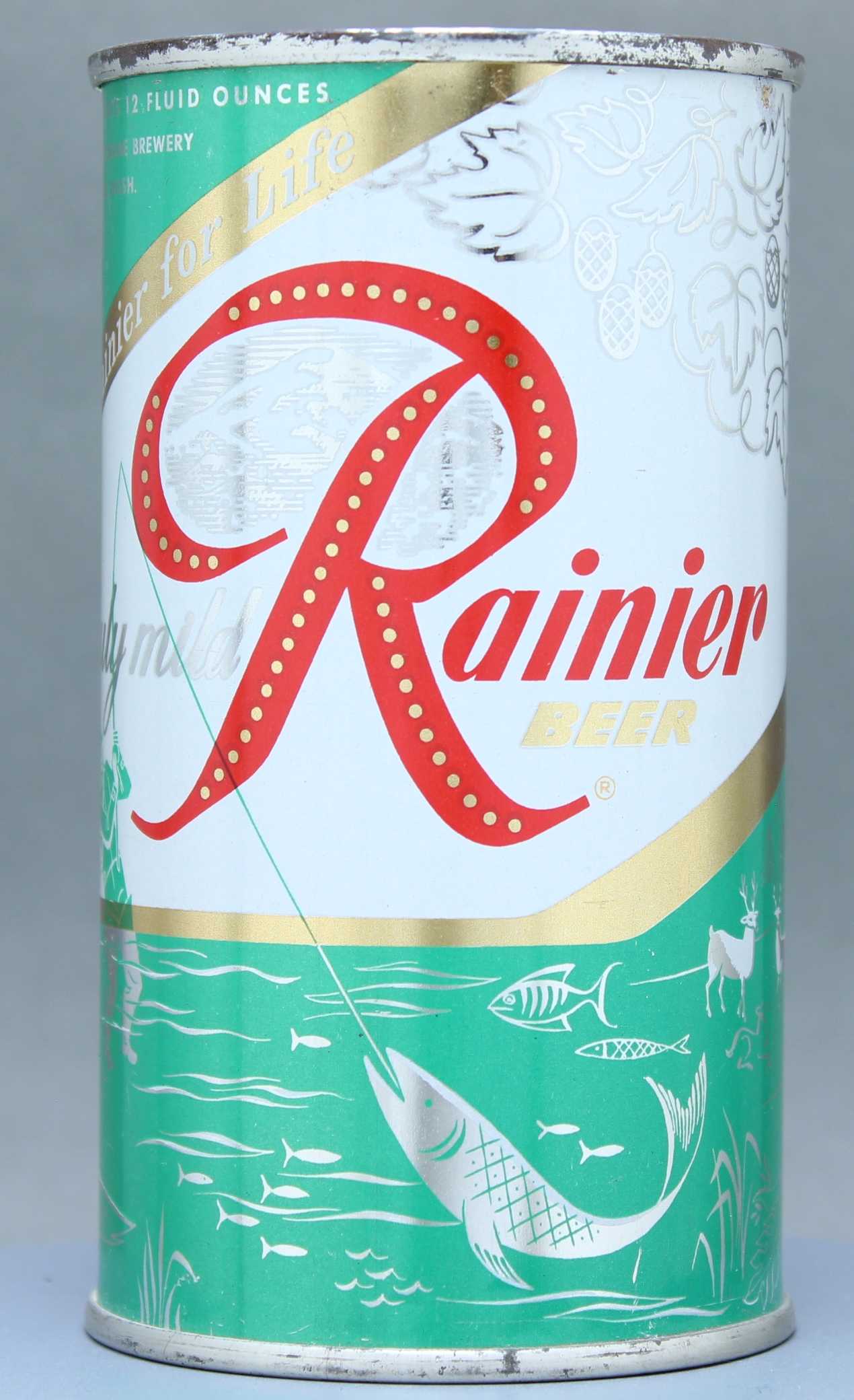 Rainier Beer Flat Top Can