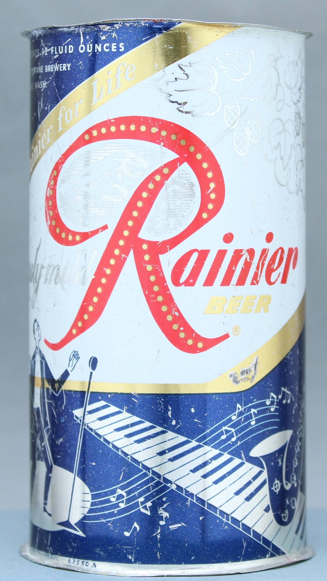 Rainier Beer Flat Top Can