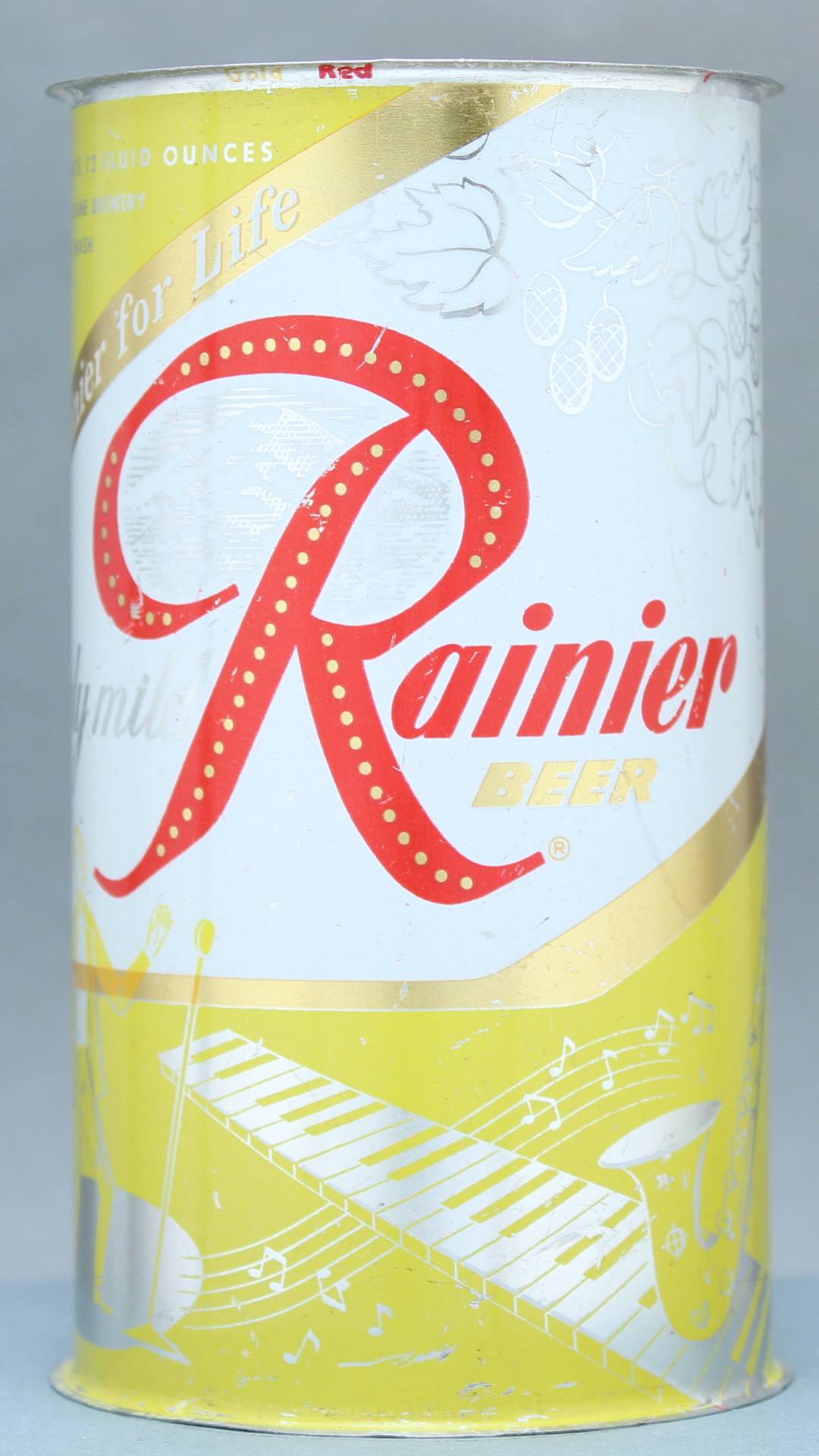 Rainier Beer Flat Top Can