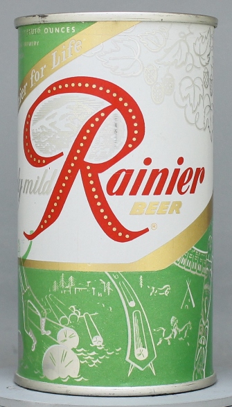 Rainier Beer Flat Top Can