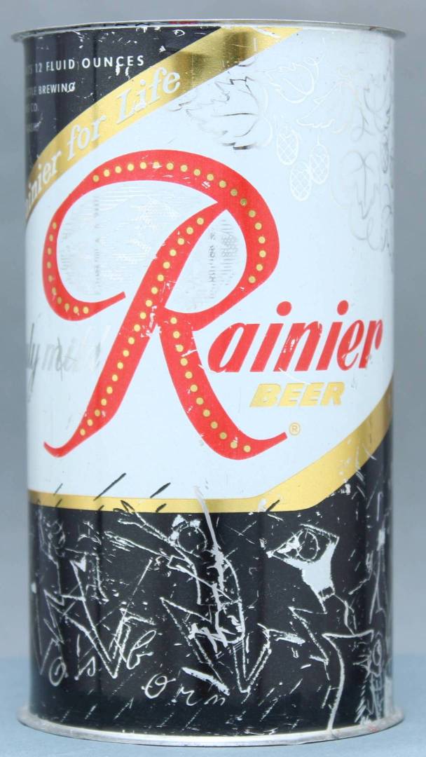 Rainier Beer Flat Top Can