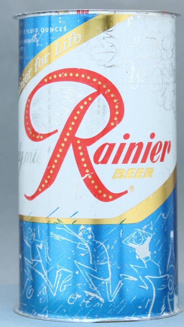 Rainier Beer Flat Top Can