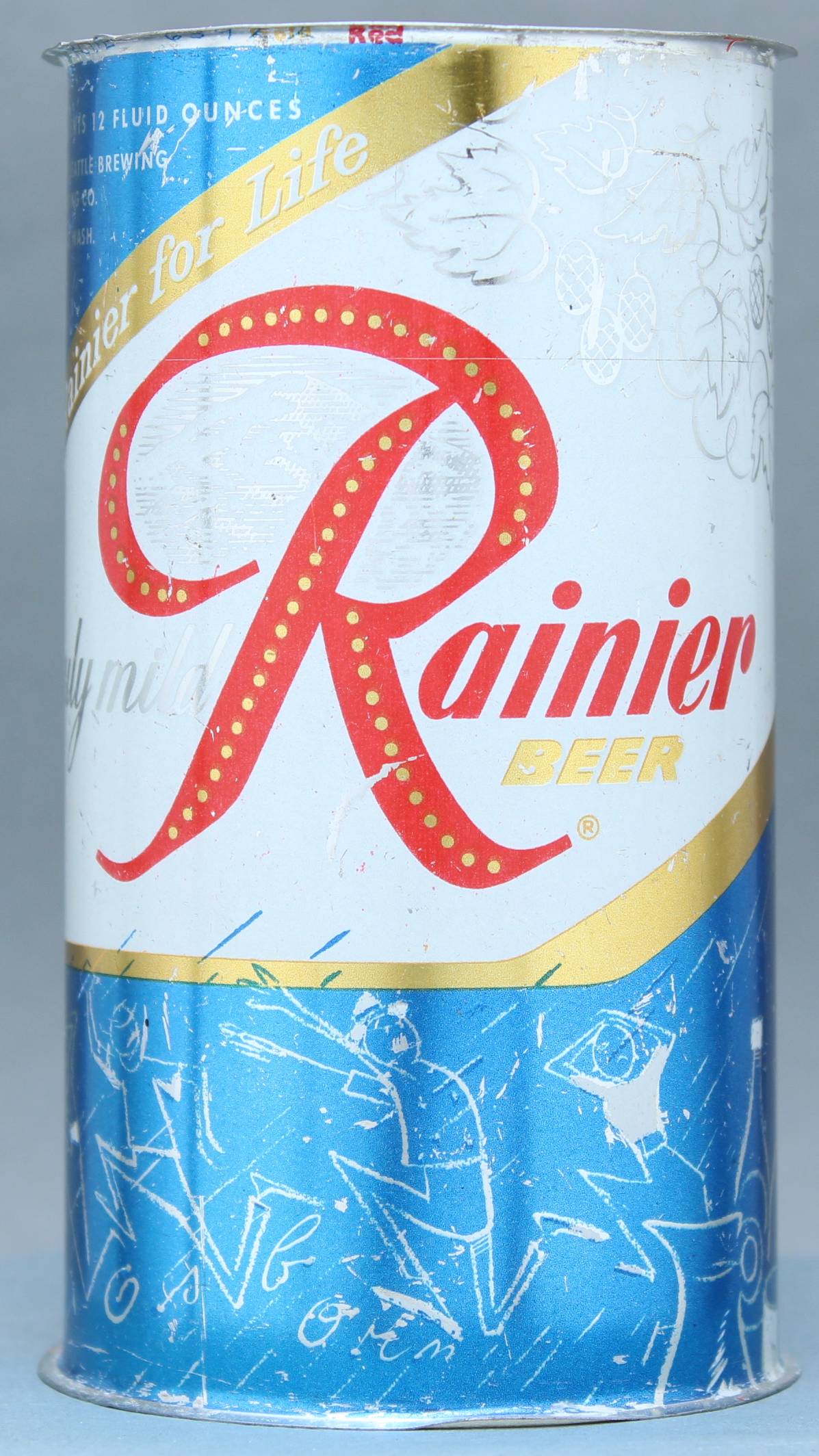 Rainier Beer Flat Top Can