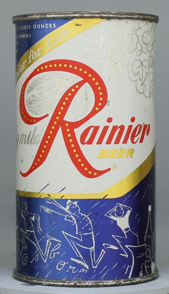Rainier Beer Flat Top Can