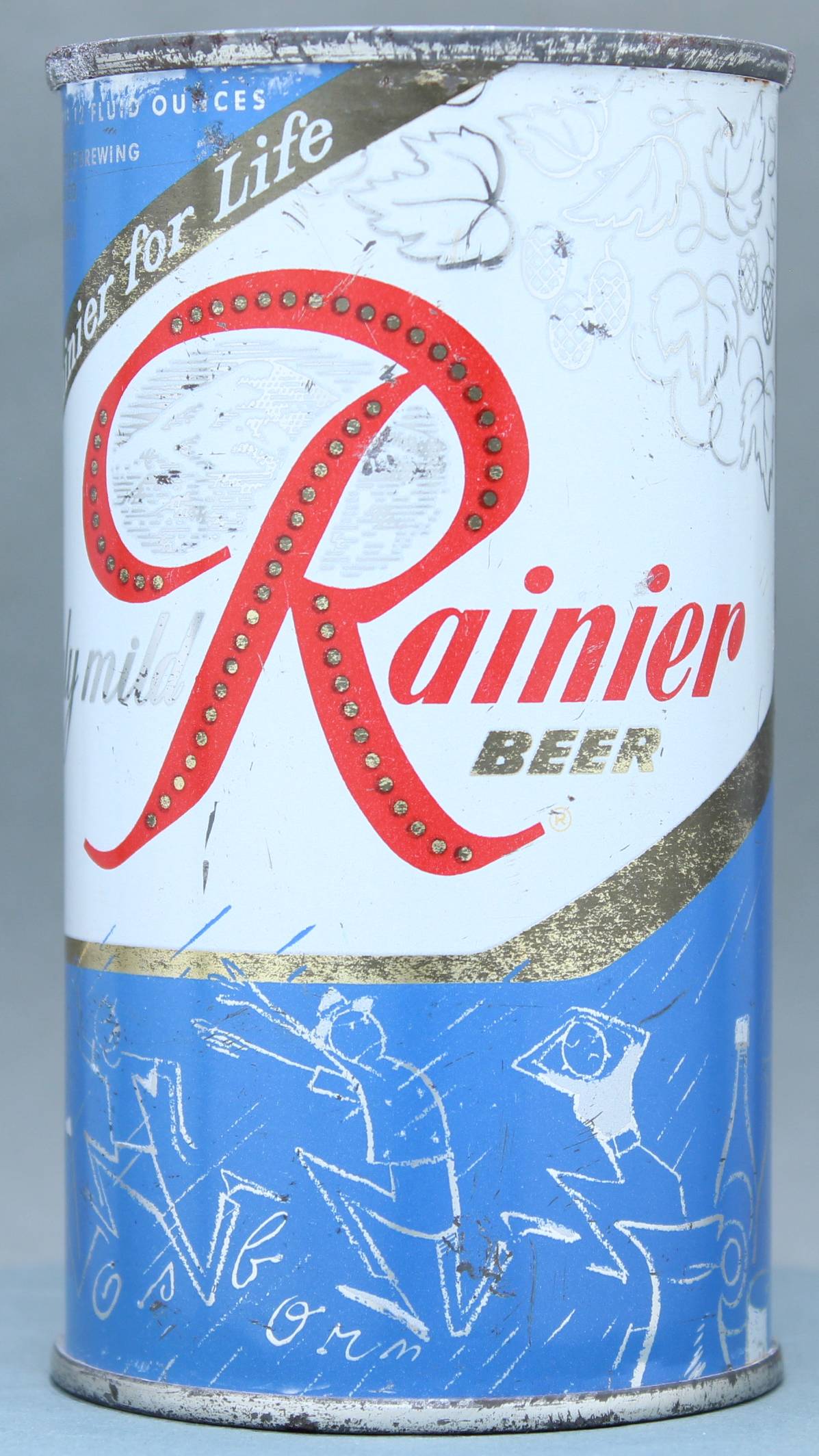 Rainier Beer Flat Top Can