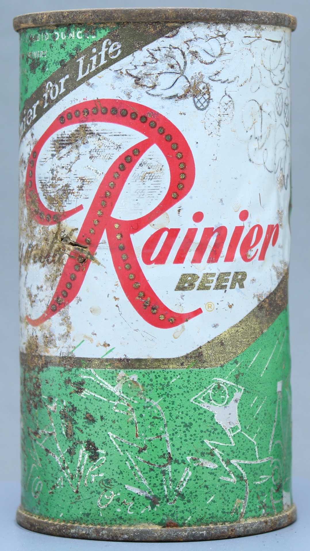 Rainier Beer Flat Top Can
