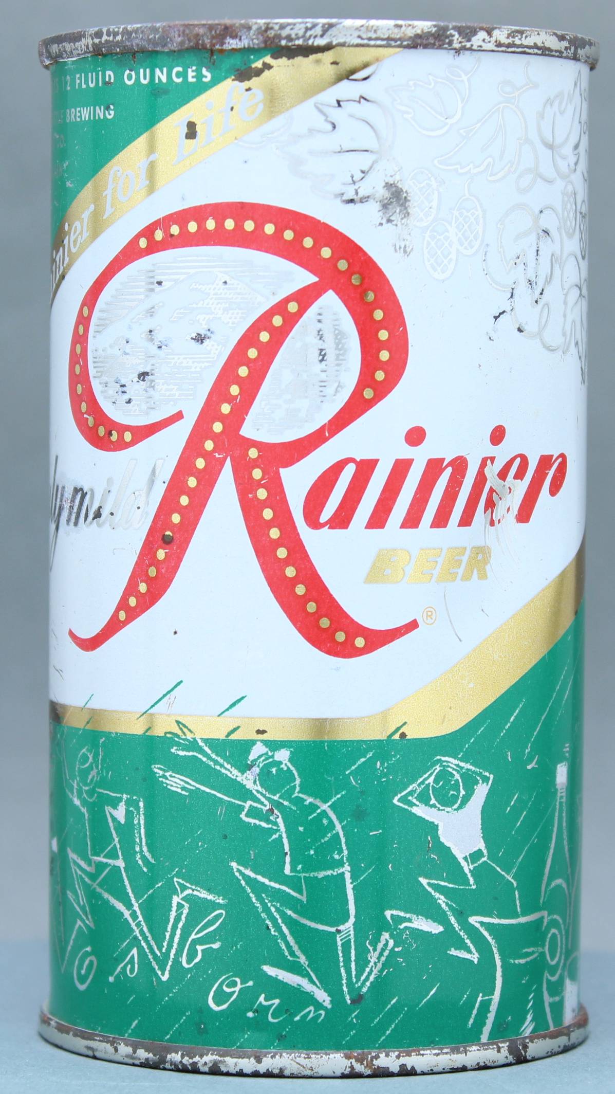 Rainier Beer Flat Top Can