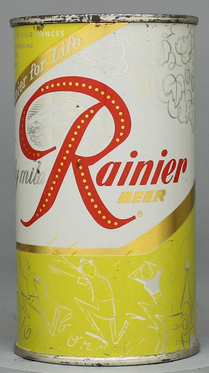 Rainier Beer Flat Top Can