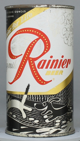 Rainier Beer Flat Top Can