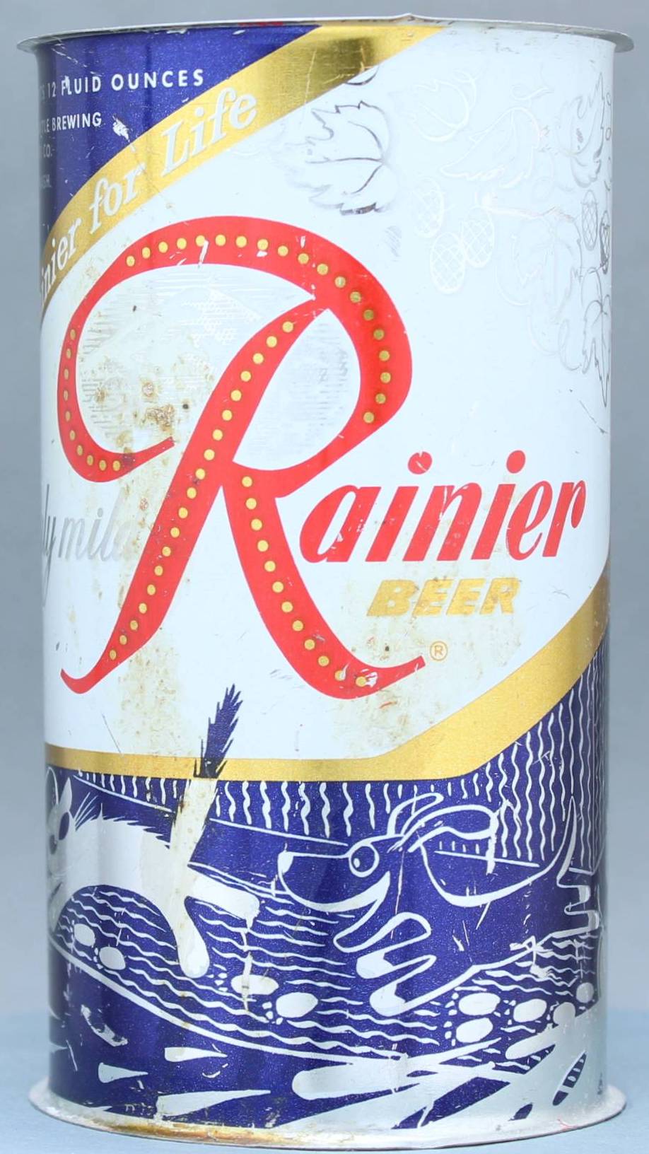 Rainier Beer Flat Top Can