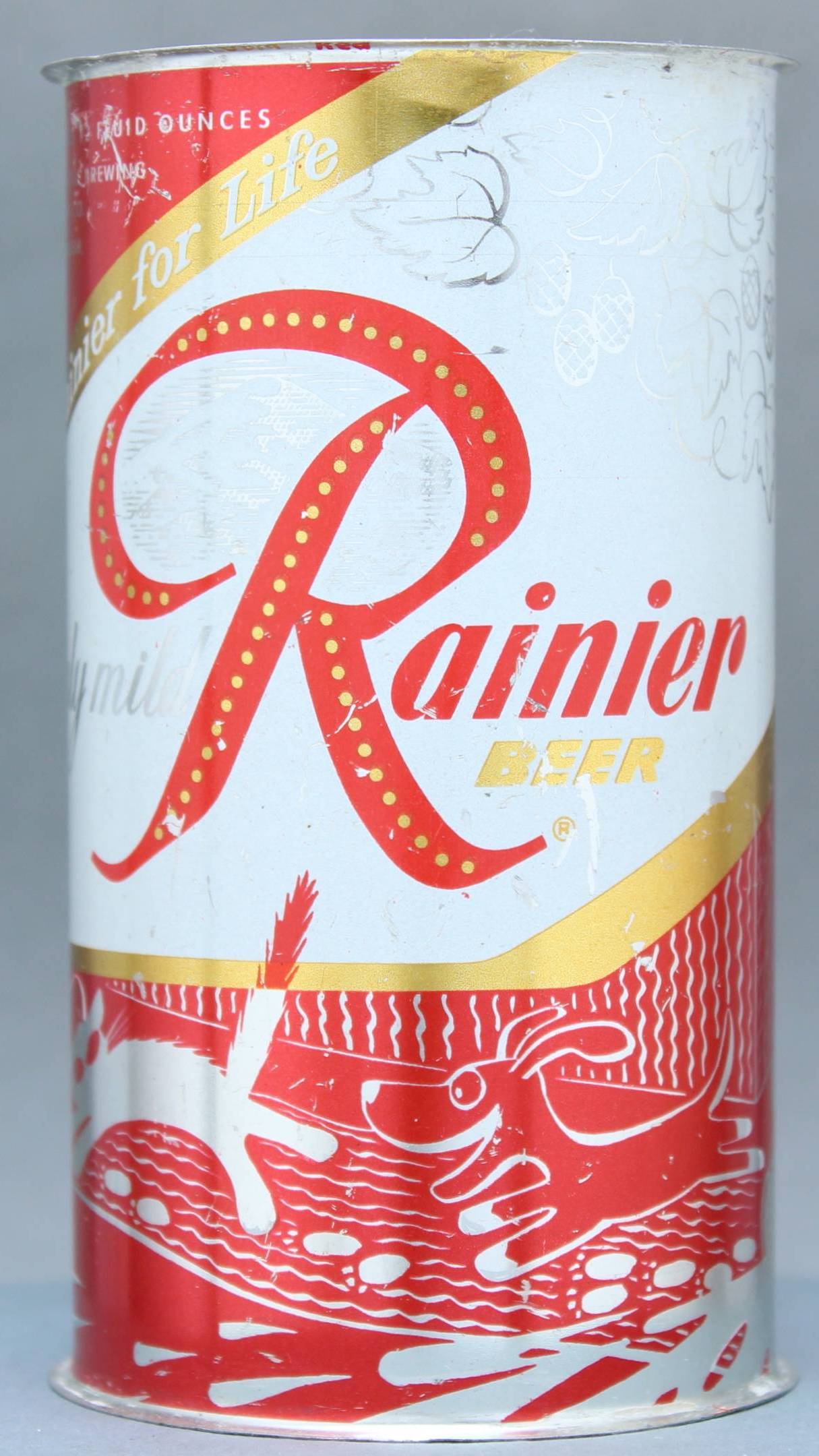 Rainier Beer Flat Top Can