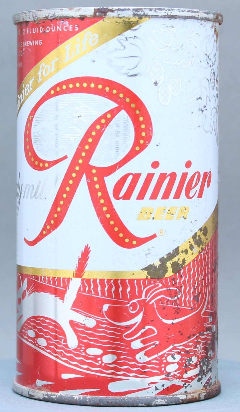 Rainier Beer Flat Top Can