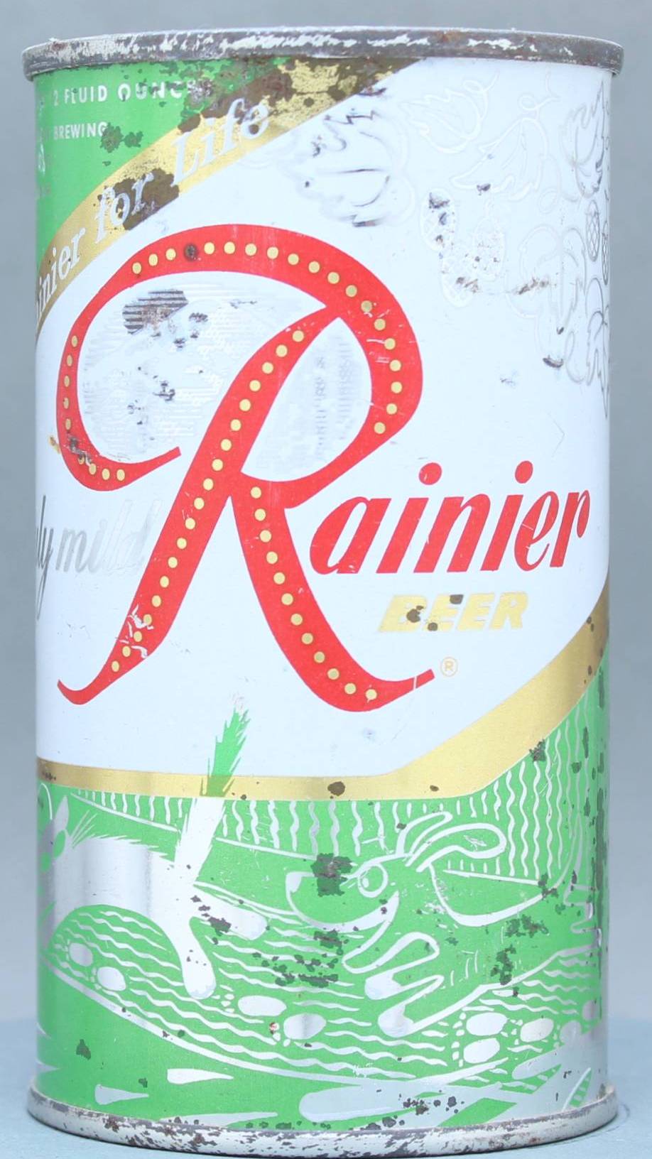 Rainier Beer Flat Top Can