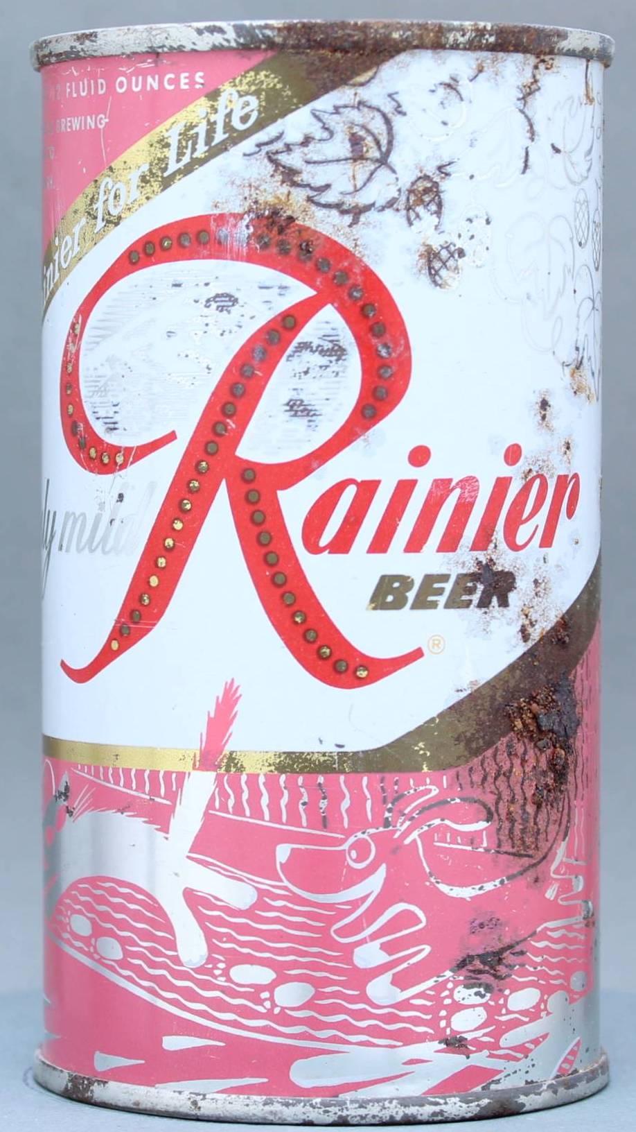 Rainier Beer Flat Top Can