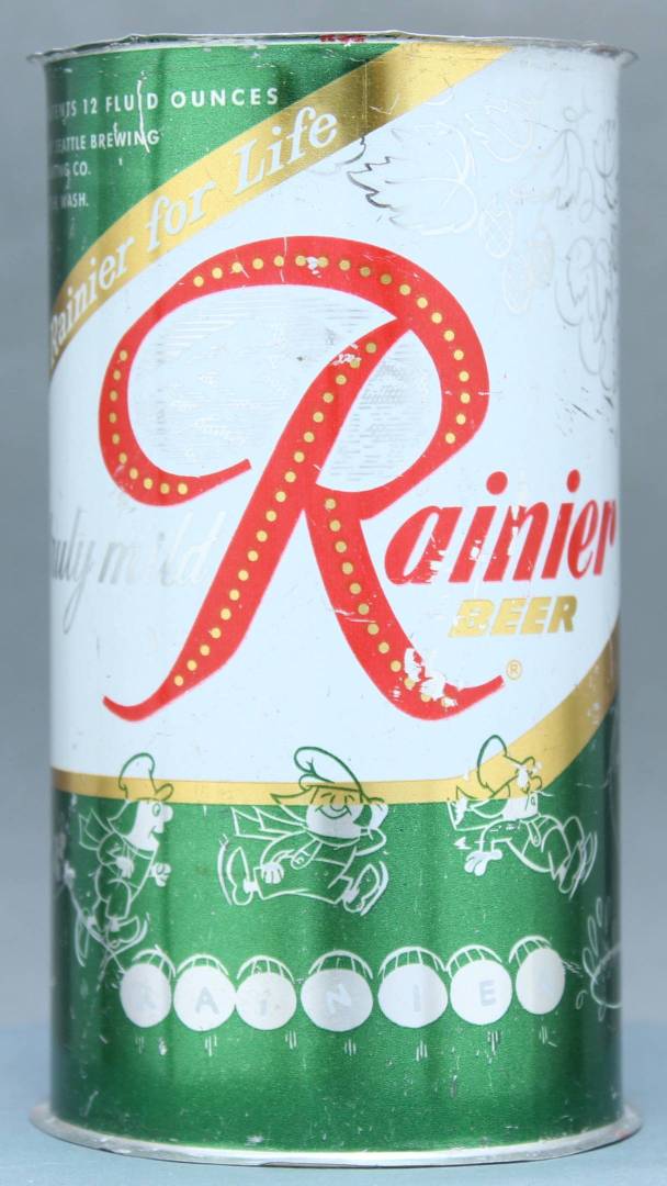 Rainier Beer Flat Top Can