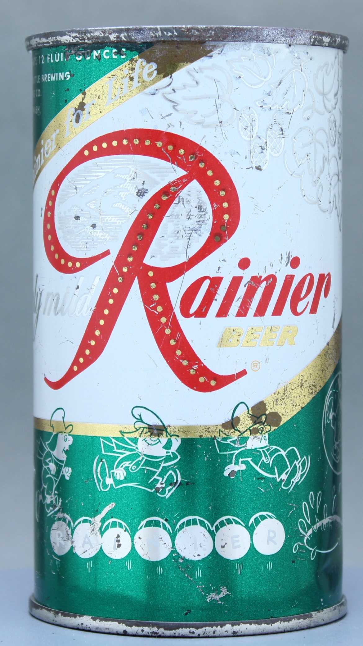 Rainier Beer Flat Top Can