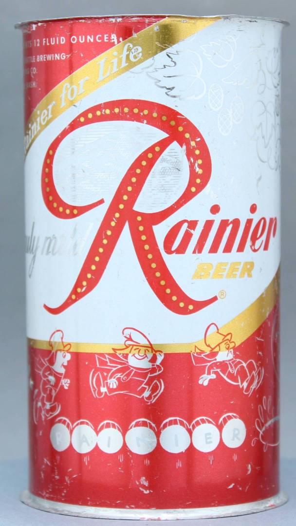 Rainier Beer Flat Top Can