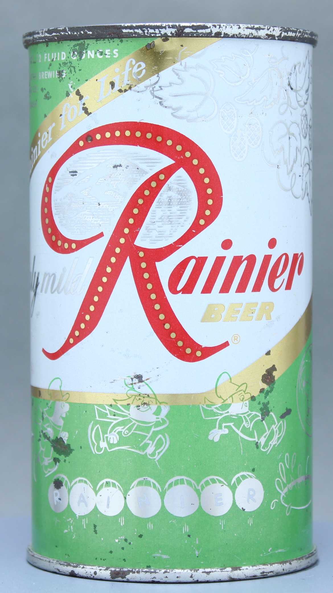 Rainier Beer Flat Top Can