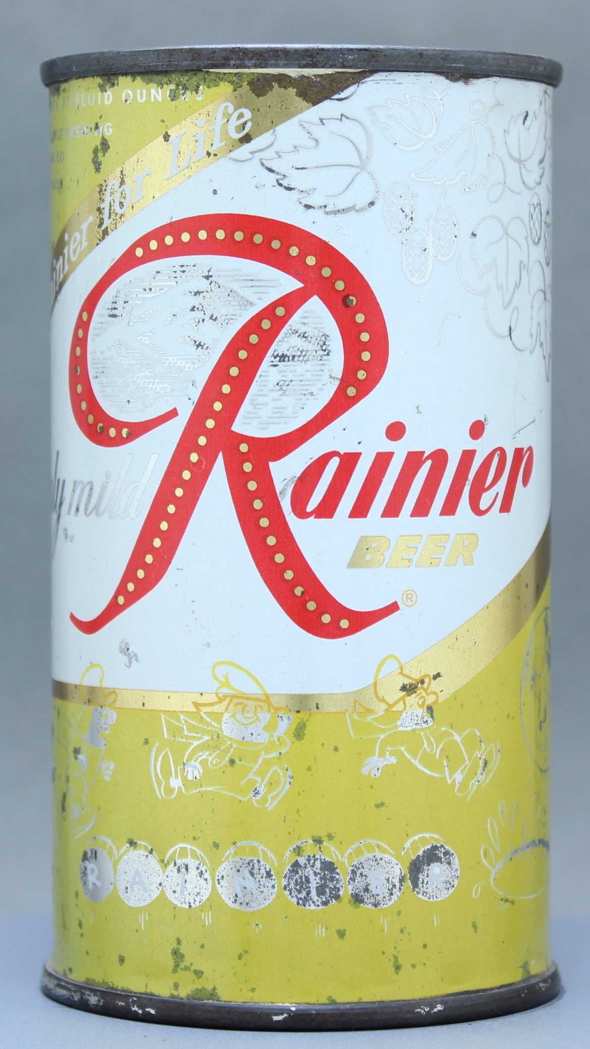 Rainier Beer Flat Top Can