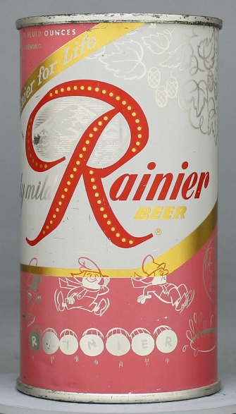 Rainier Beer Flat Top Can