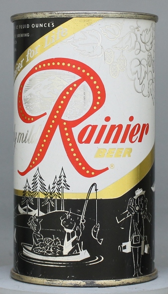 Rainier Beer Flat Top Can
