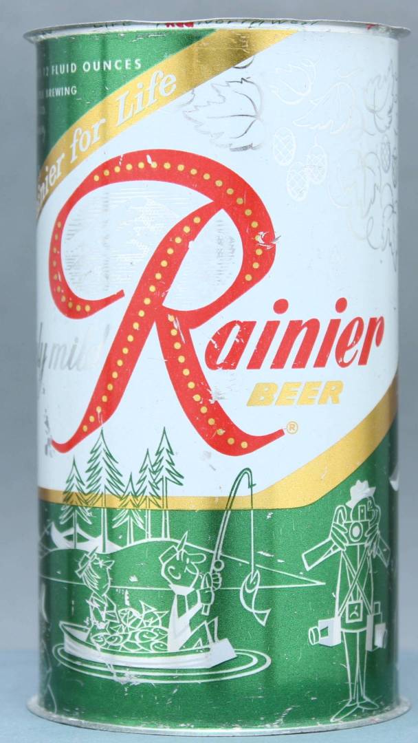 Rainier Beer Flat Top Can