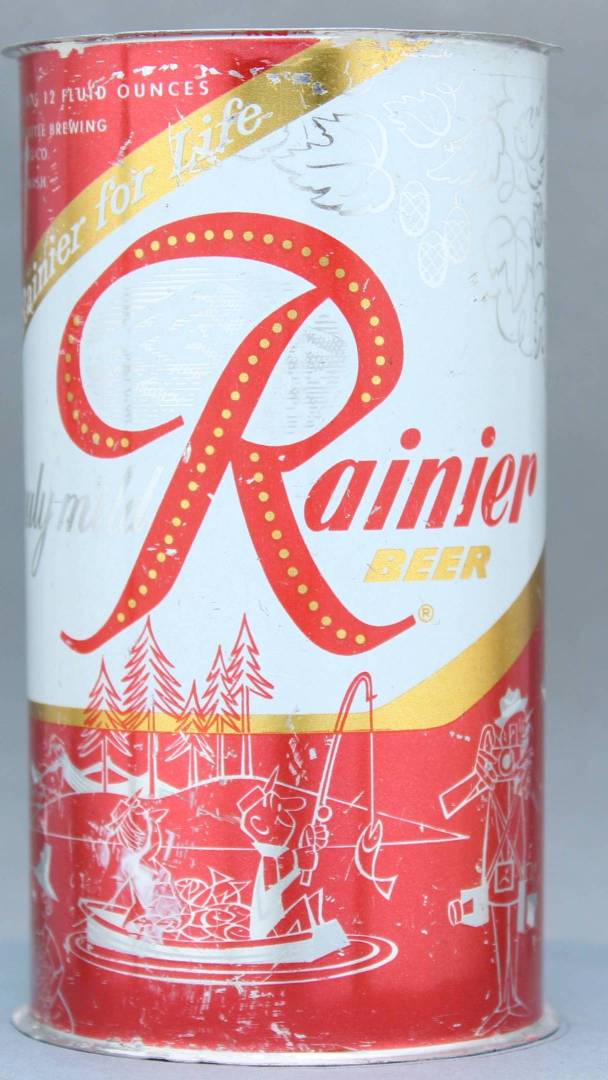 Rainier Beer Flat Top Can