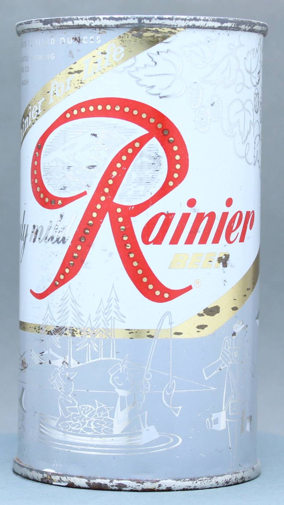 Rainier Beer Flat Top Can