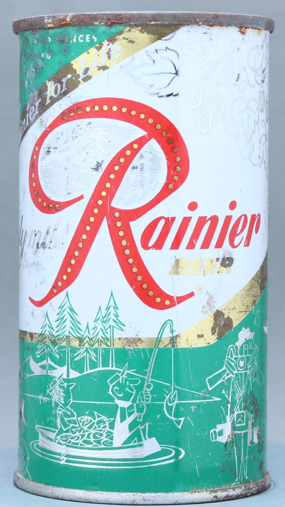Rainier Beer Flat Top Can