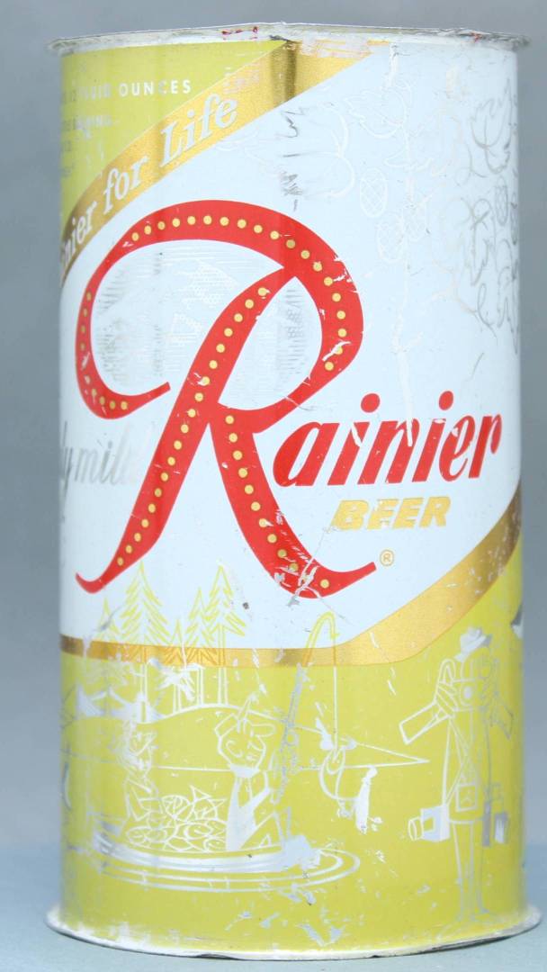 Rainier Beer Flat Top Can