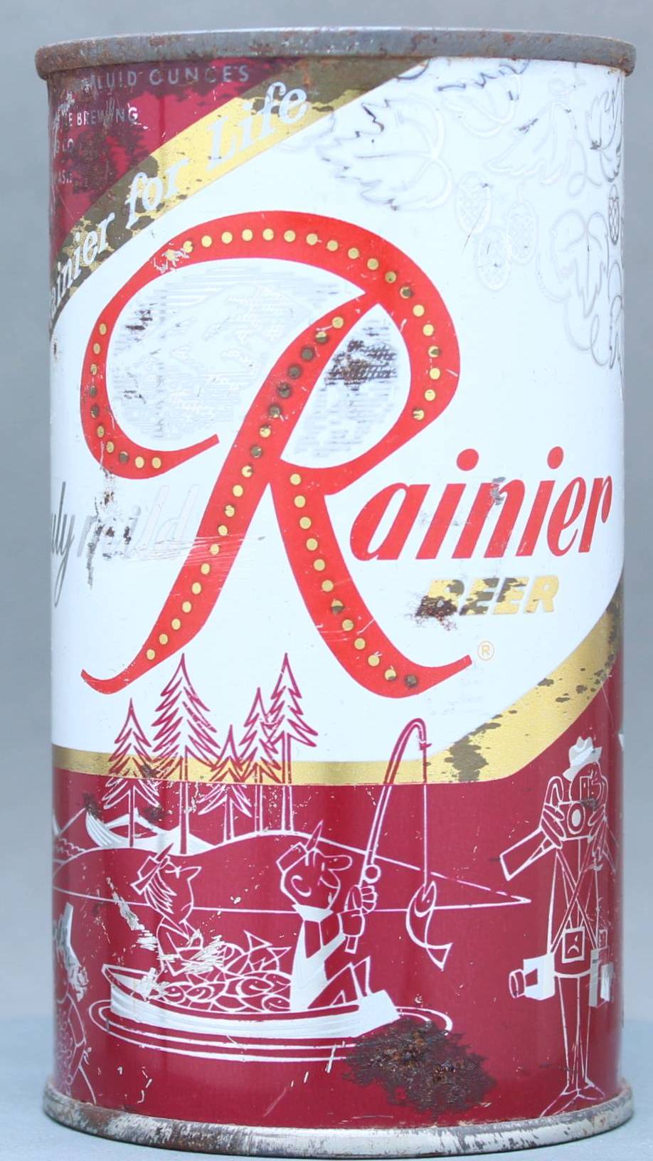 Rainier Beer Flat Top Can