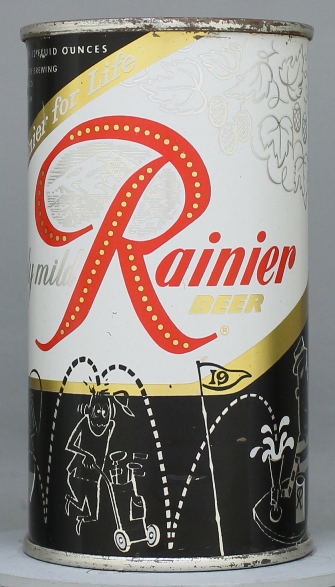 Rainier Beer Flat Top Can
