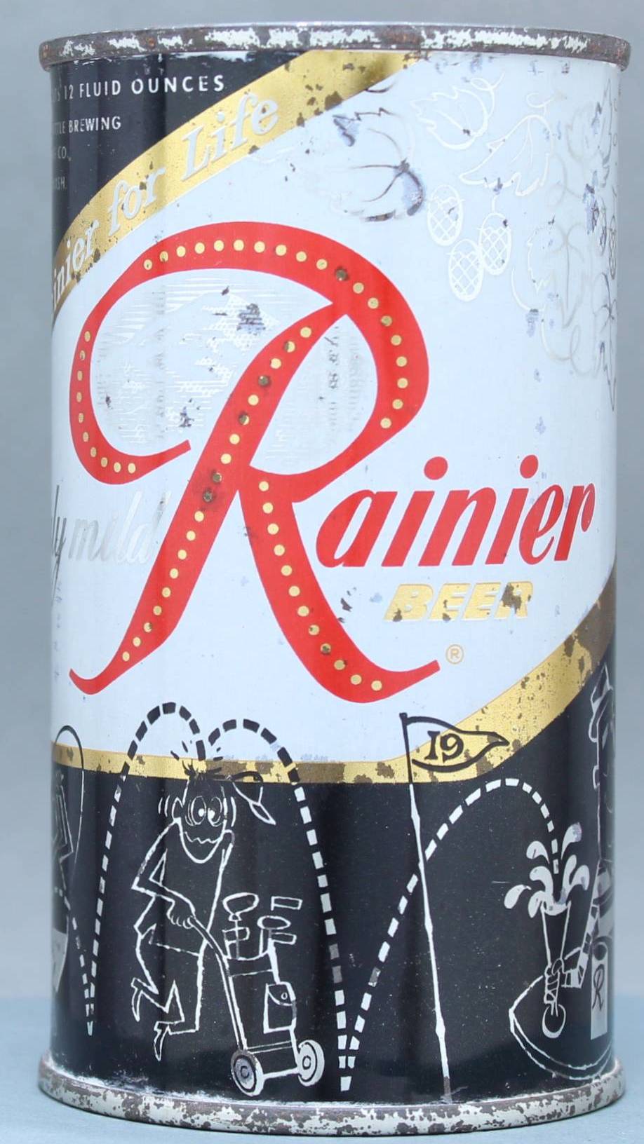 Rainier Beer Flat Top Can