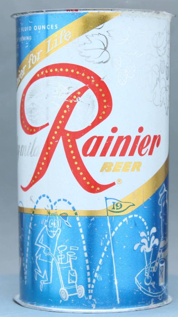 Rainier Beer Flat Top Can