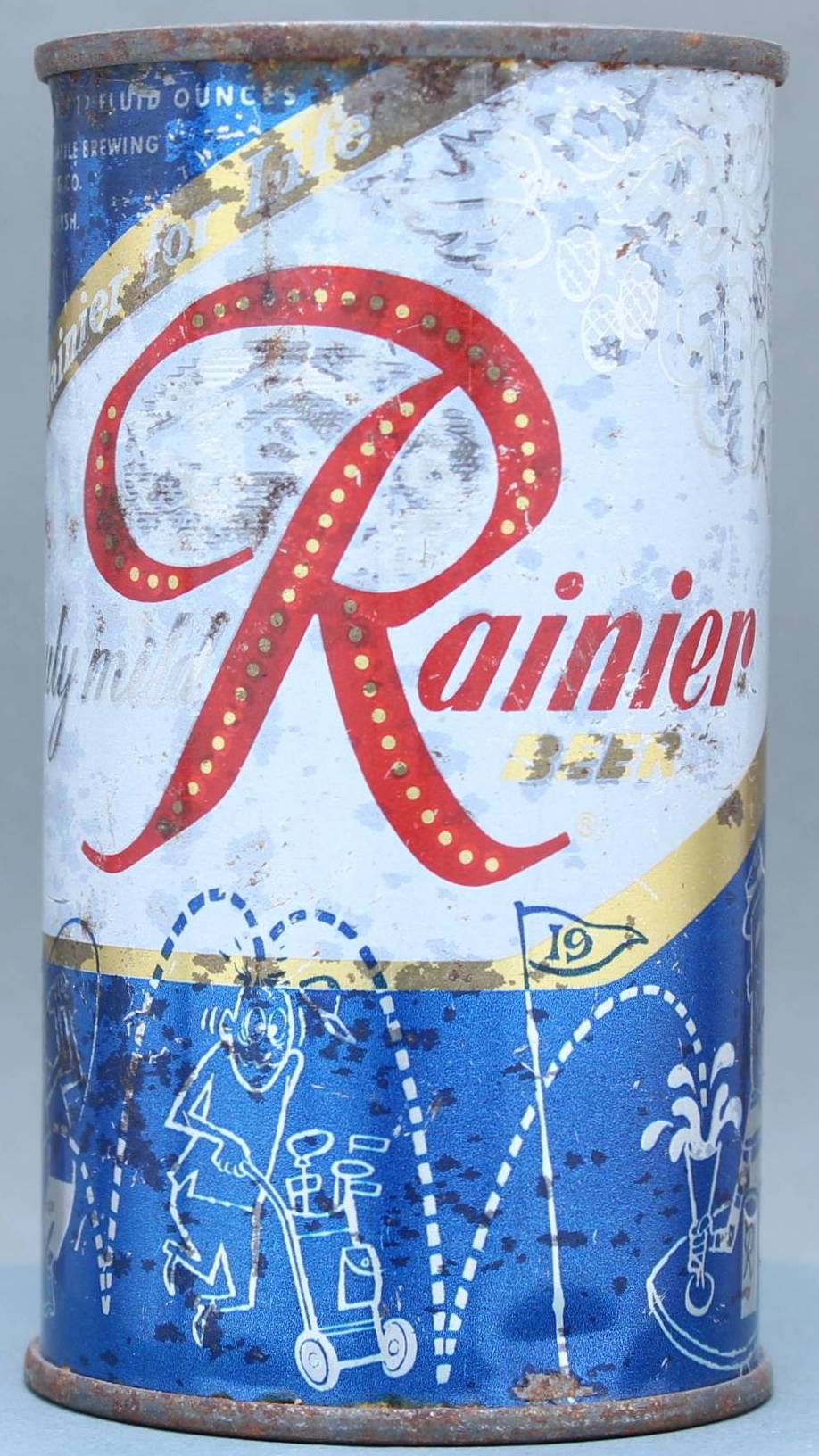 Rainier Beer Flat Top Can