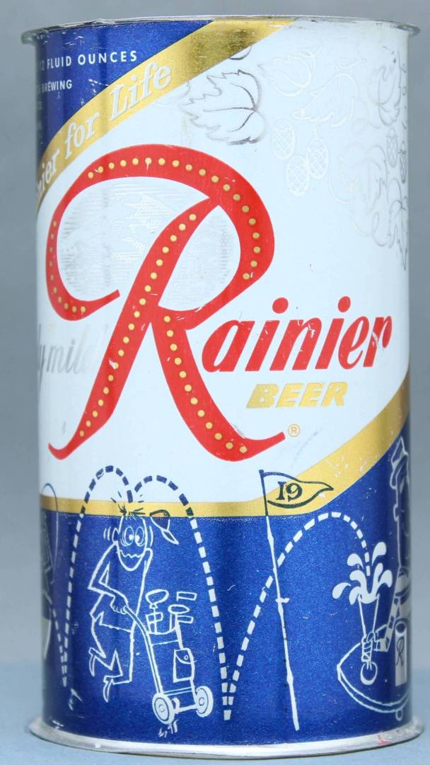 Rainier Beer Flat Top Can
