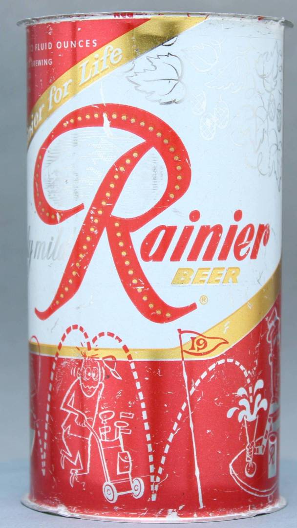 Rainier Beer Flat Top Can