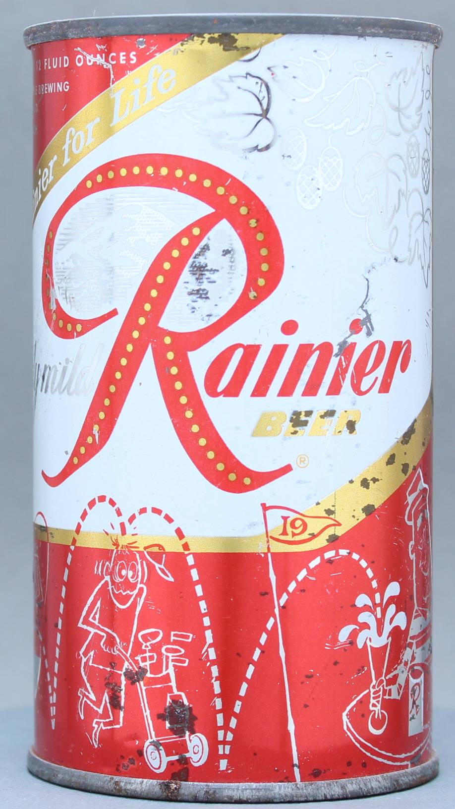 Rainier Beer Flat Top Can
