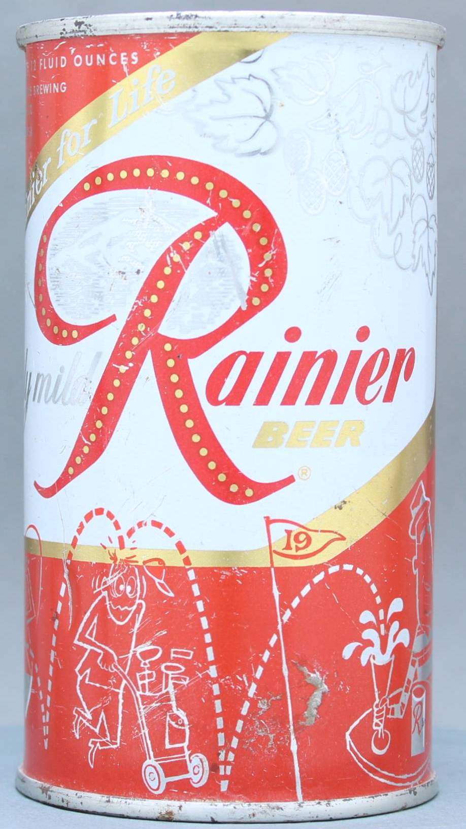 Rainier Beer Flat Top Can