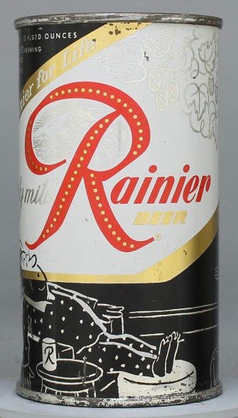 Rainier Beer Flat Top Can