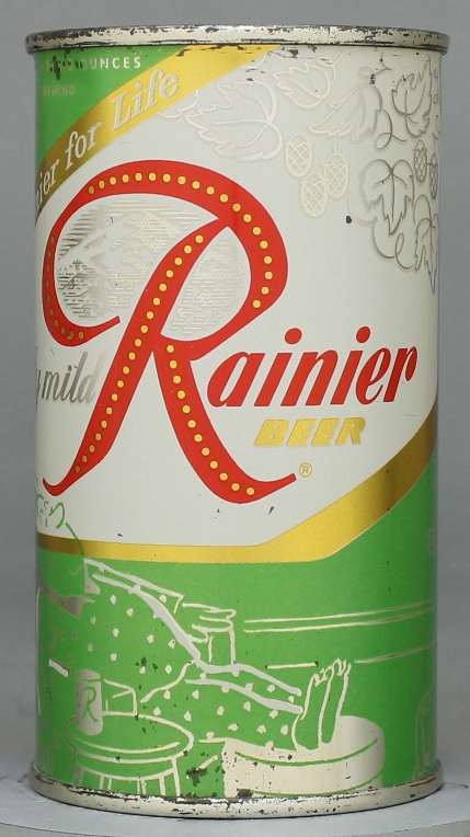 Rainier Beer Flat Top Can