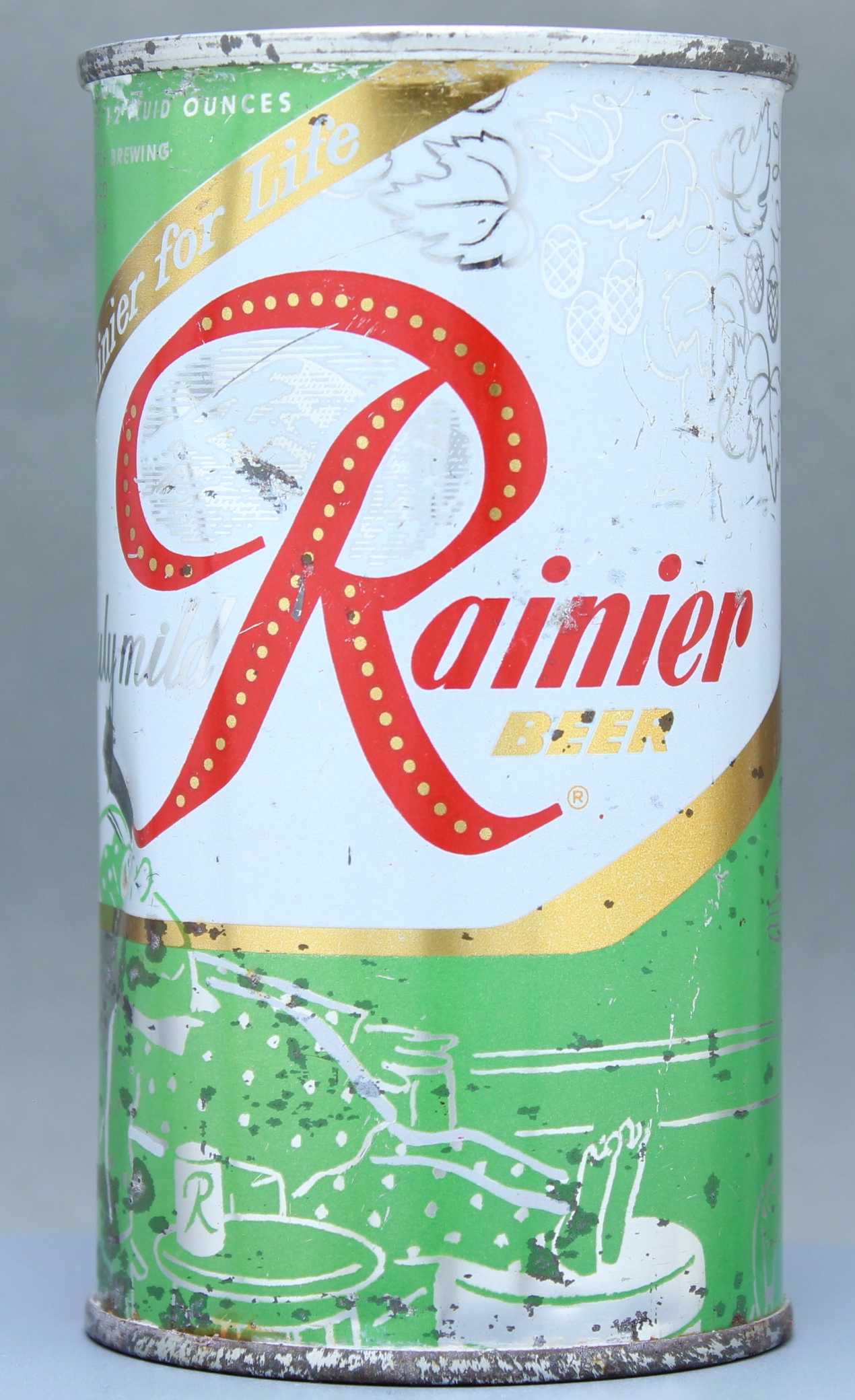 Rainier Beer Flat Top Can