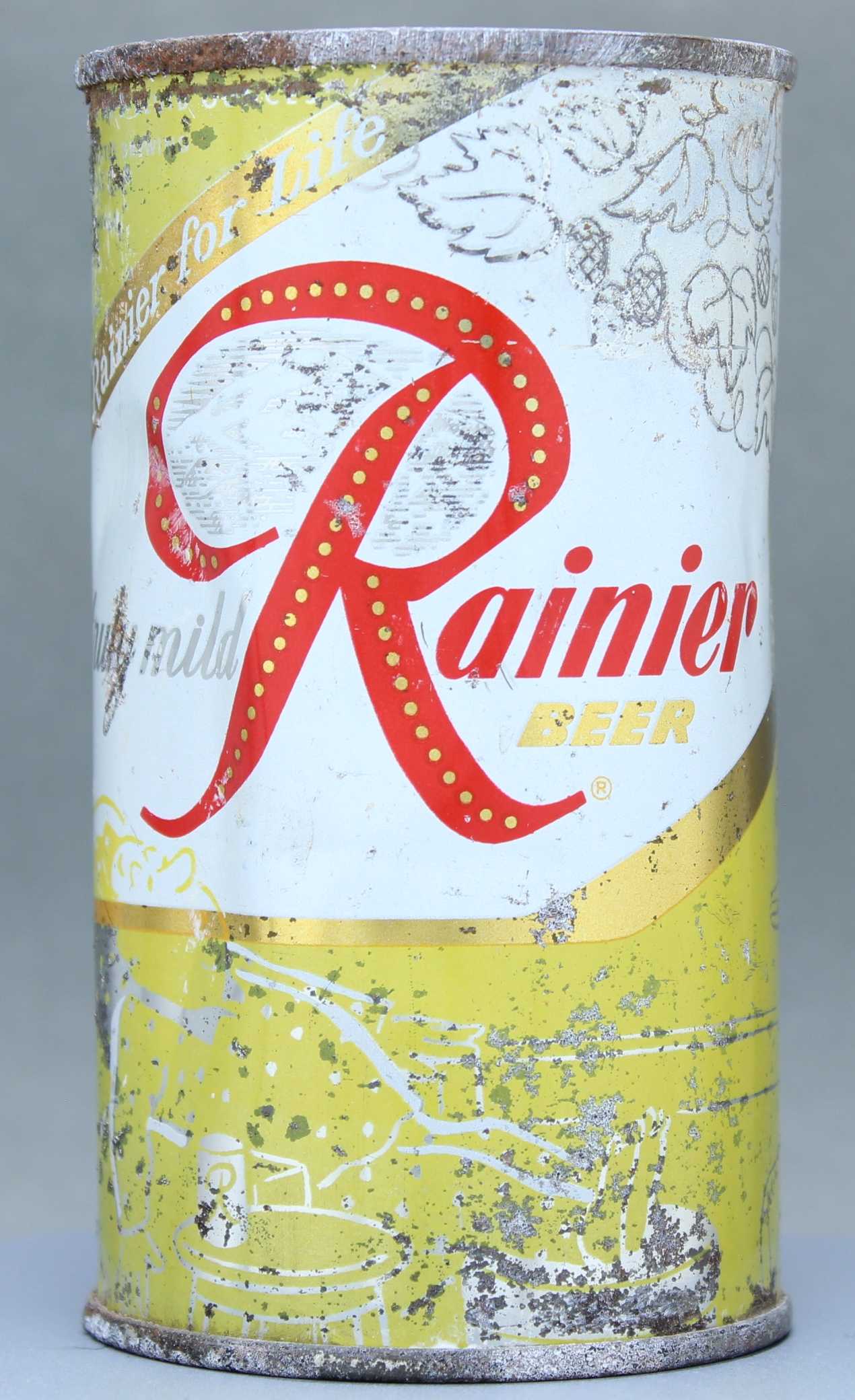 Rainier Beer Flat Top Can