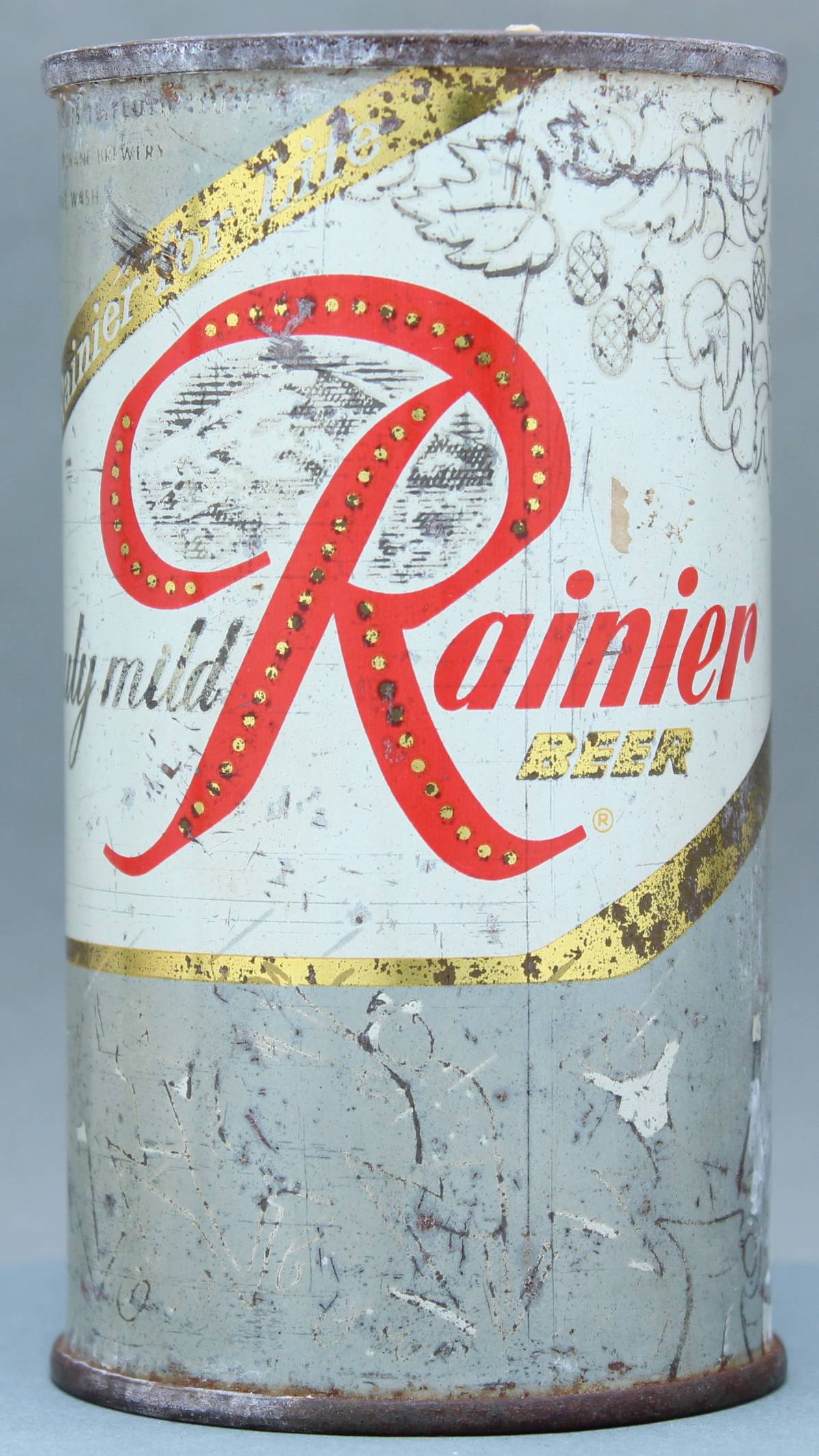 Rainier Beer Flat Top Can