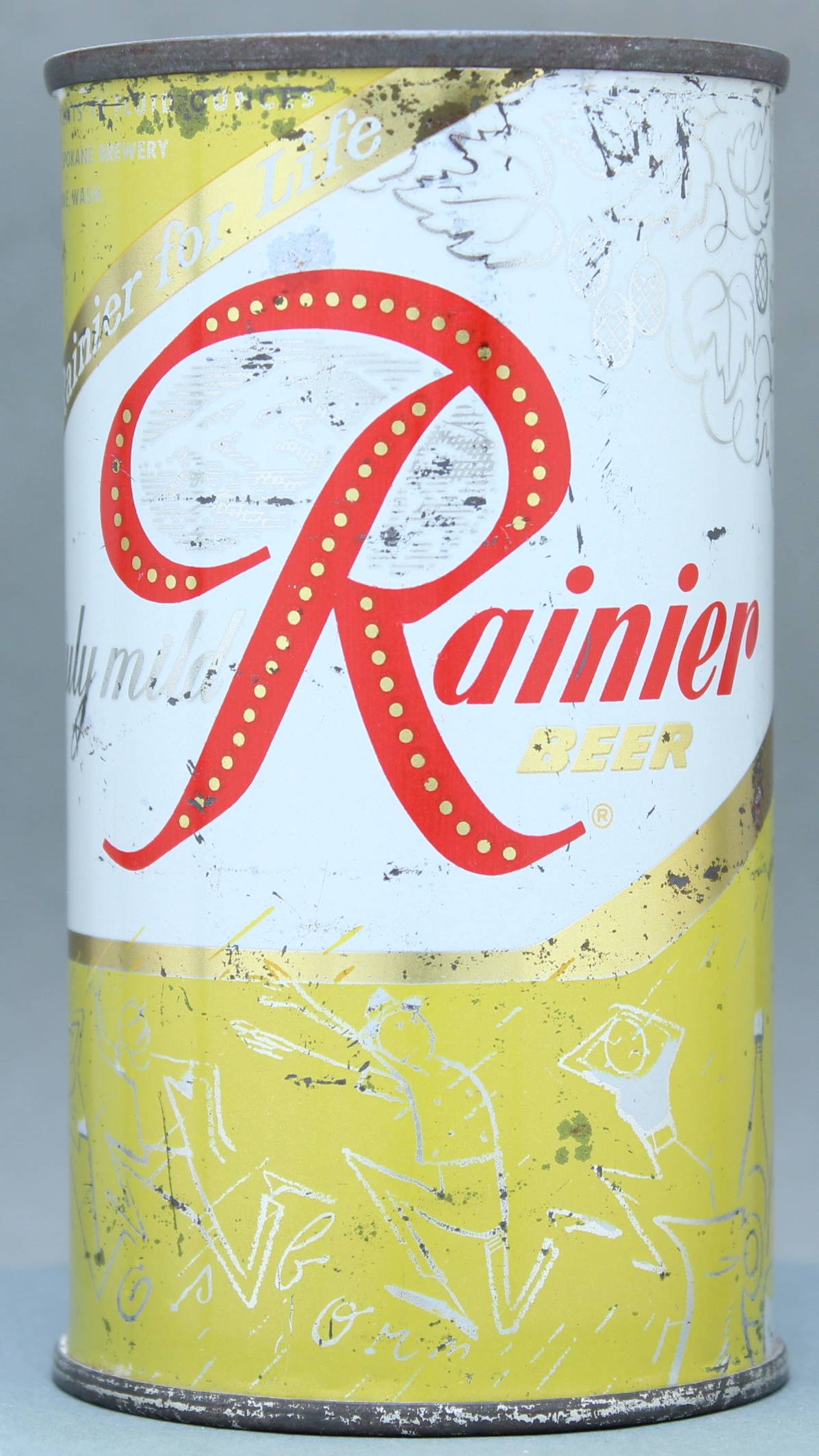 Rainier Beer Flat Top Can