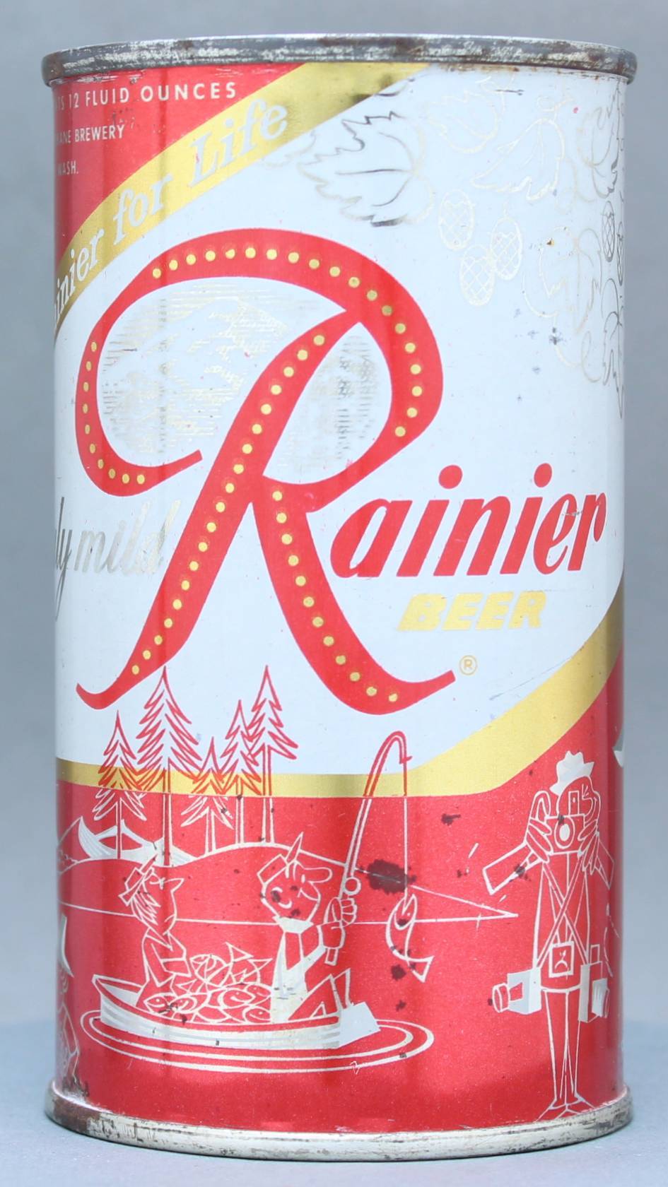 Rainier Beer Flat Top Can