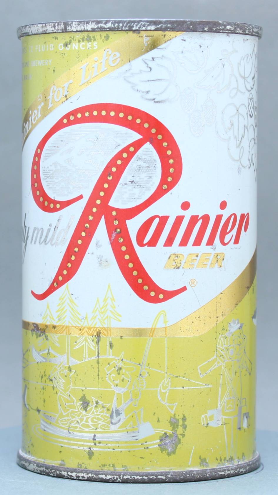 Rainier Beer Flat Top Can