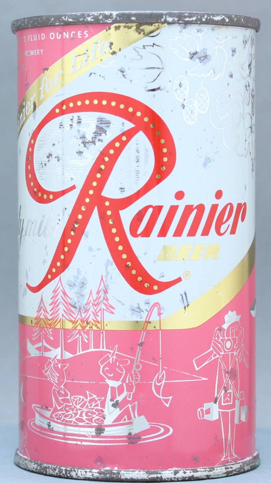 Rainier Beer Flat Top Can